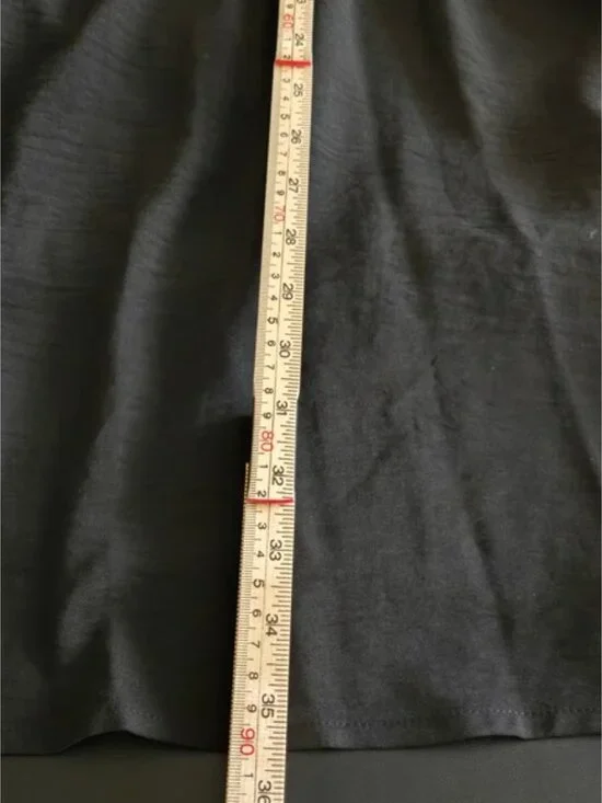 Dokotoo Women's XL Black Smocked Long Sleeve Mini Dress Scoop Neck Button Detail - Picture 10 of 11